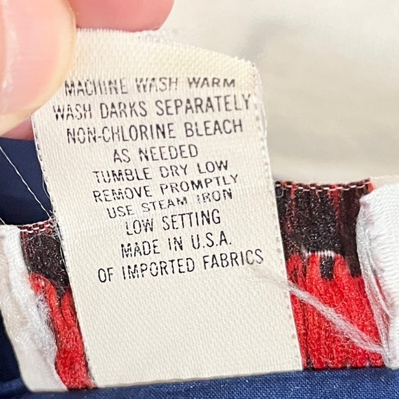 Vintage Navy Blue Judy Bond Secretary Blouse with Tie-Front Bow - Size 14 - Picture 10 of 14